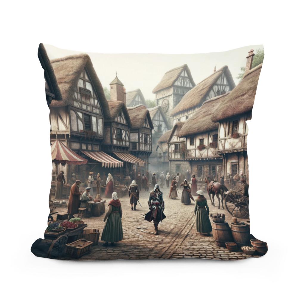Medieval Mingle Cotton Cushion
