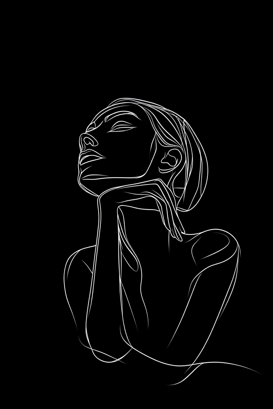 Silhouette Elegance Canvas