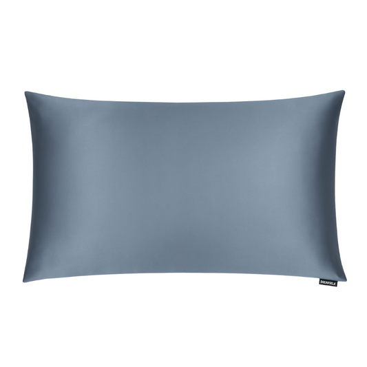 Mystique Blue Silk Pillowcase - Standard