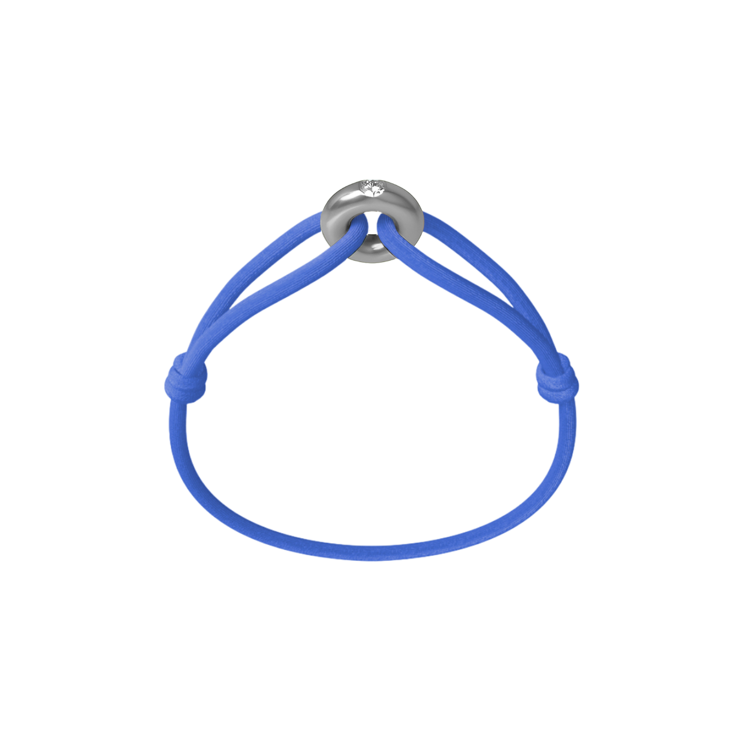 Silver Soho Diamond Cord Bracelet