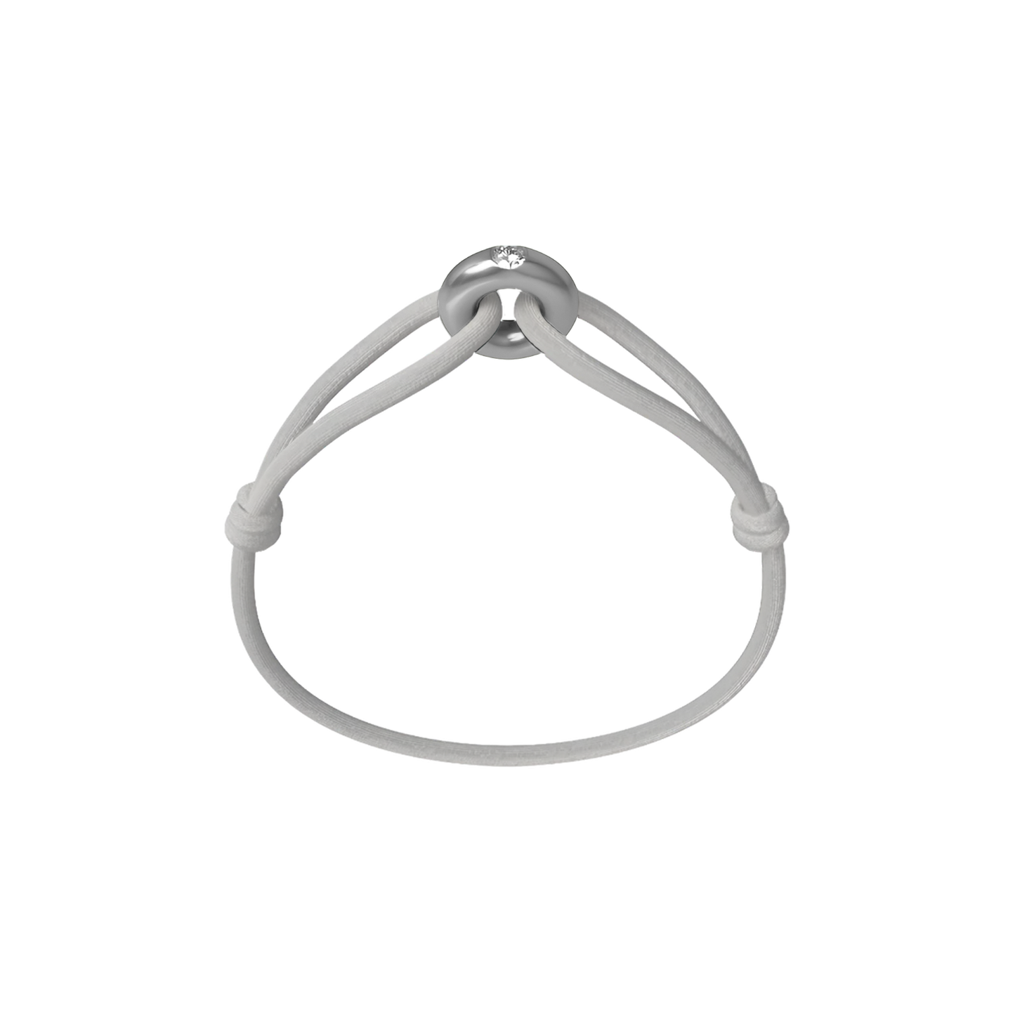 Silver Soho Diamond Cord Bracelet