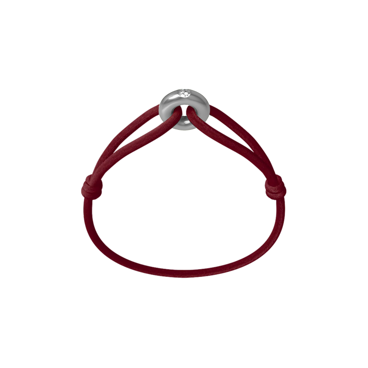 Silver Soho Diamond Cord Bracelet