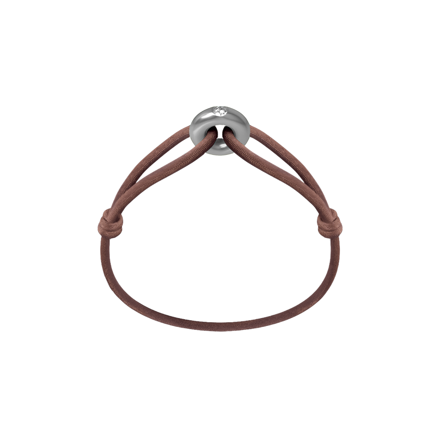 Silver Soho Diamond Cord Bracelet