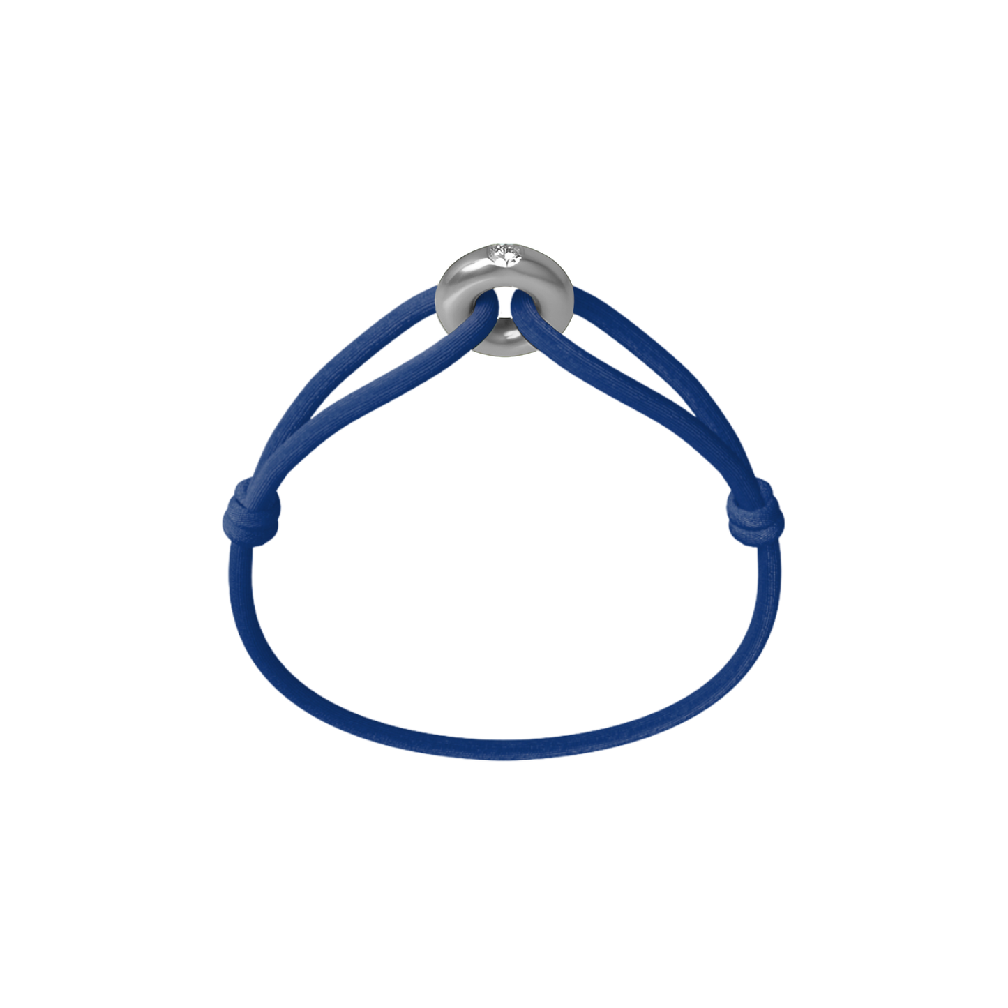 Silver Soho Diamond Cord Bracelet