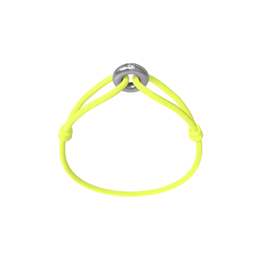 Silver Soho Diamond Cord Bracelet