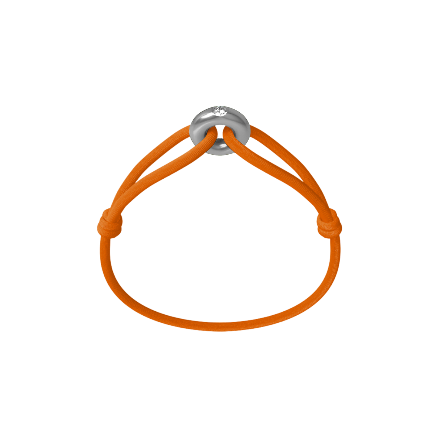 Silver Soho Diamond Cord Bracelet
