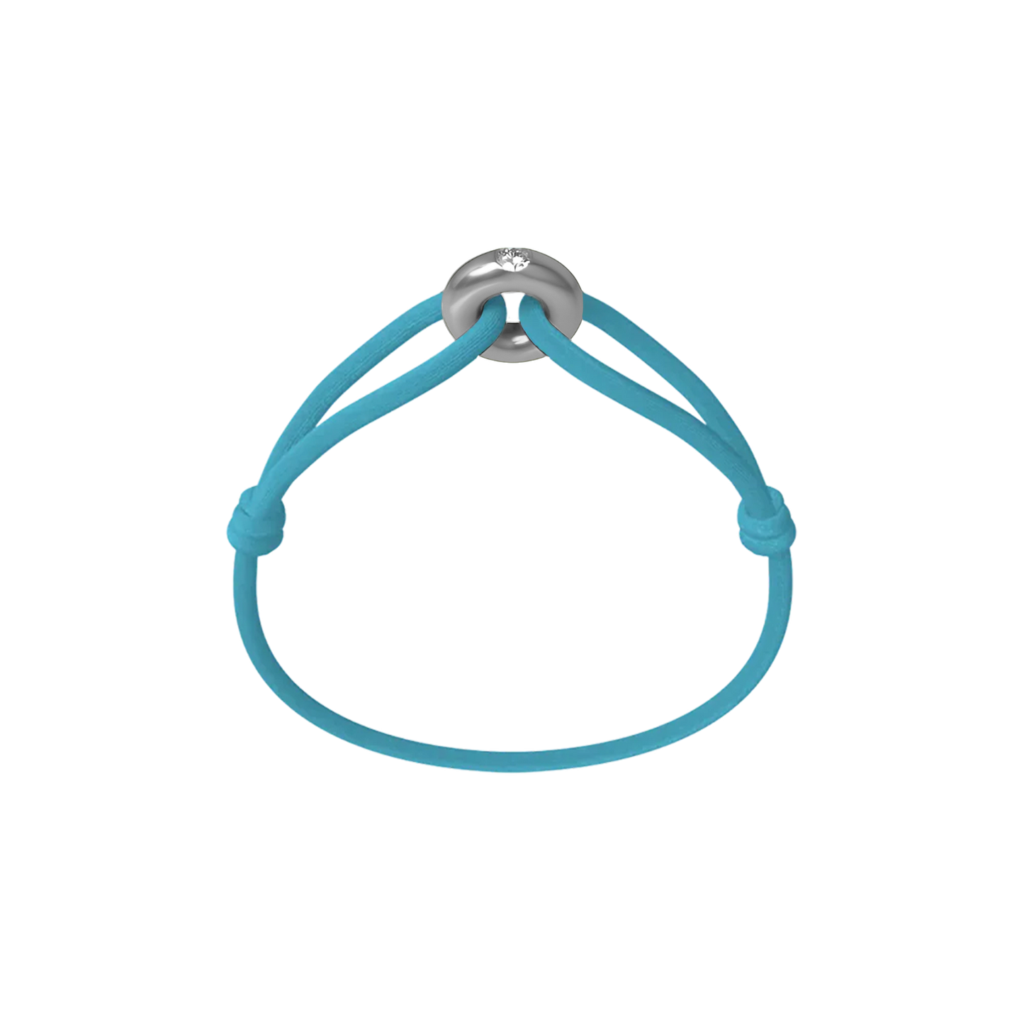 Silver Soho Diamond Cord Bracelet