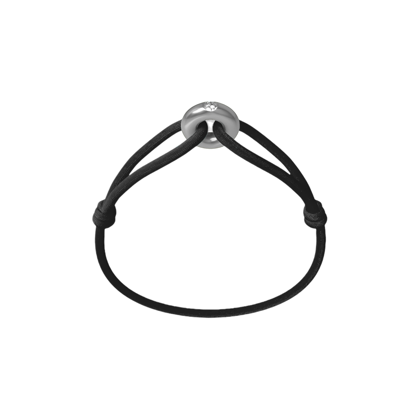 Silver Soho Diamond Cord Bracelet