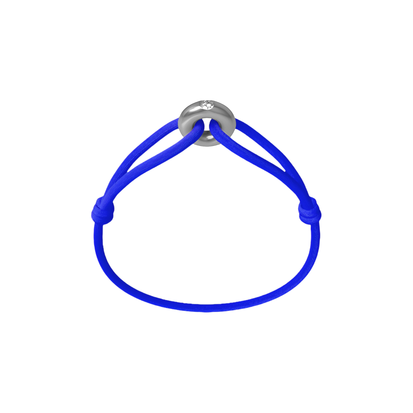 Silver Soho Diamond Cord Bracelet