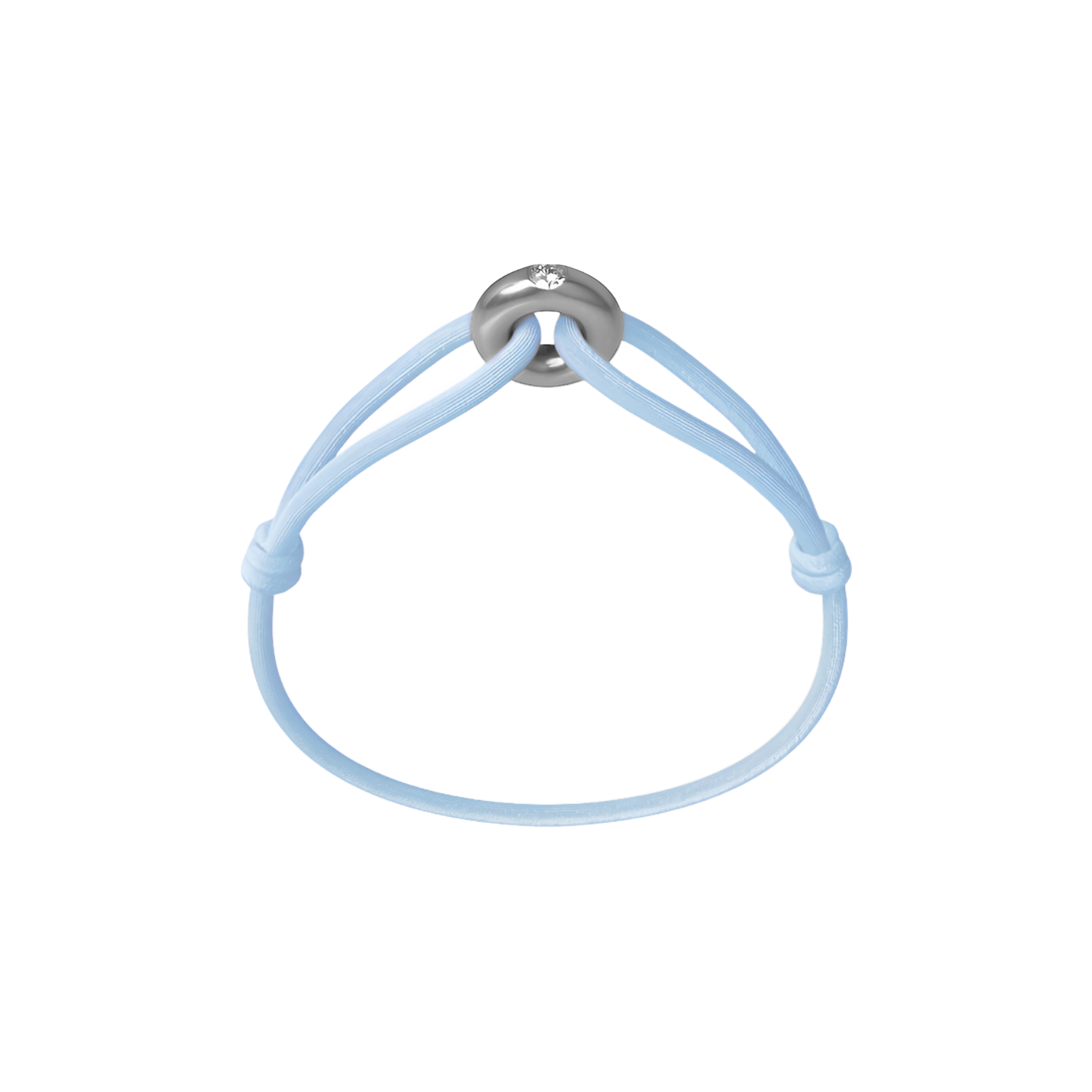 Silver Soho Diamond Cord Bracelet