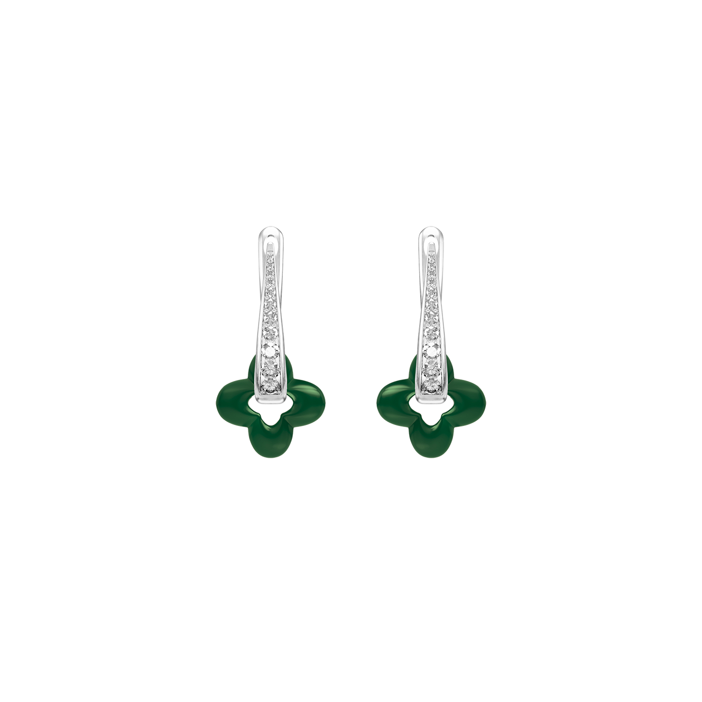 Silver Clover Earrings