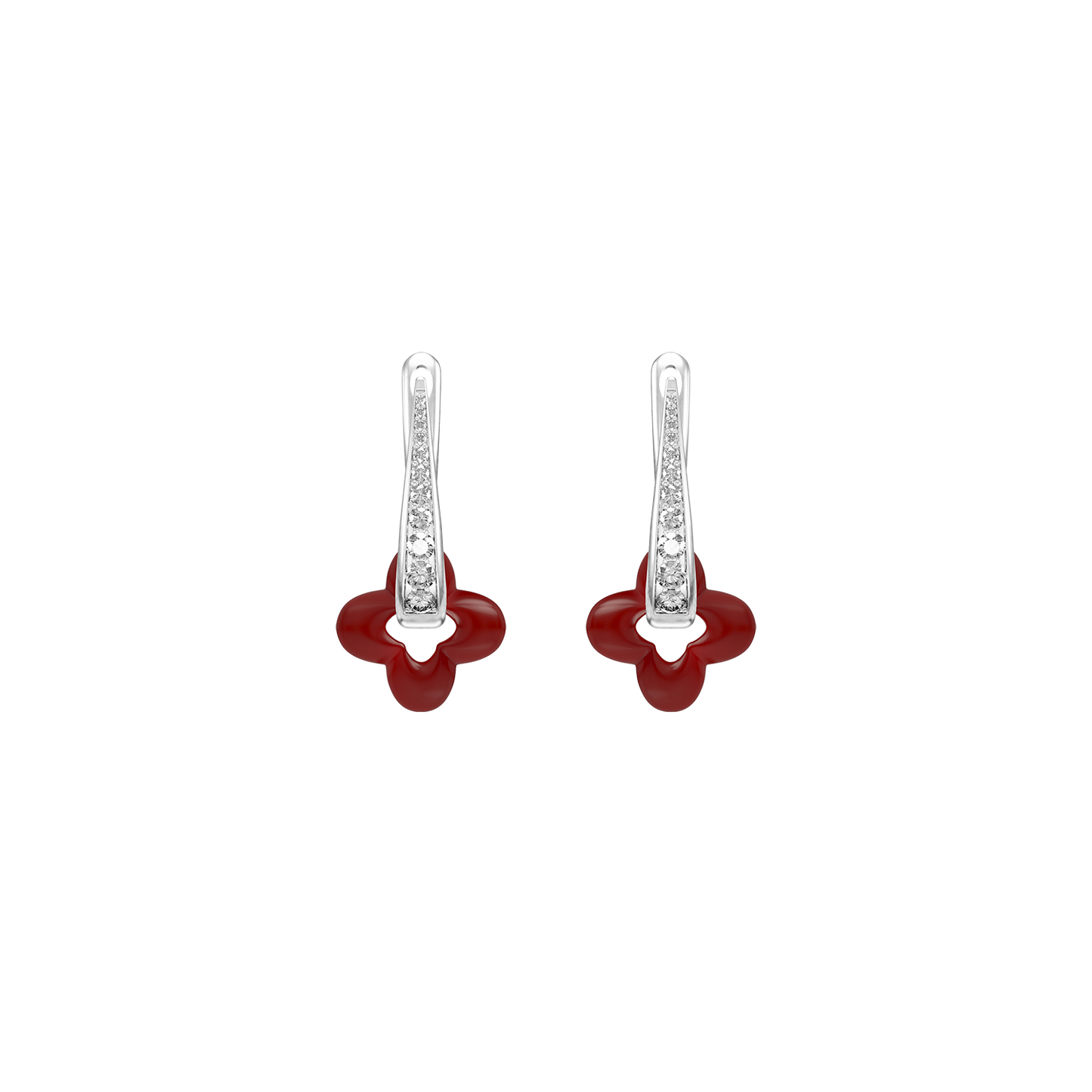 Silver Clover Earrings