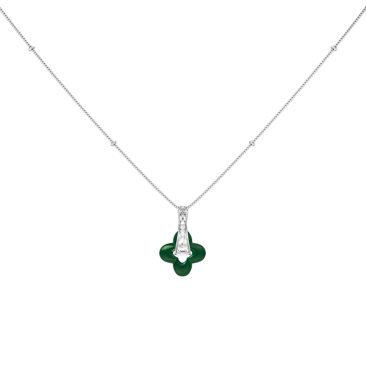 Silver Clover Necklace