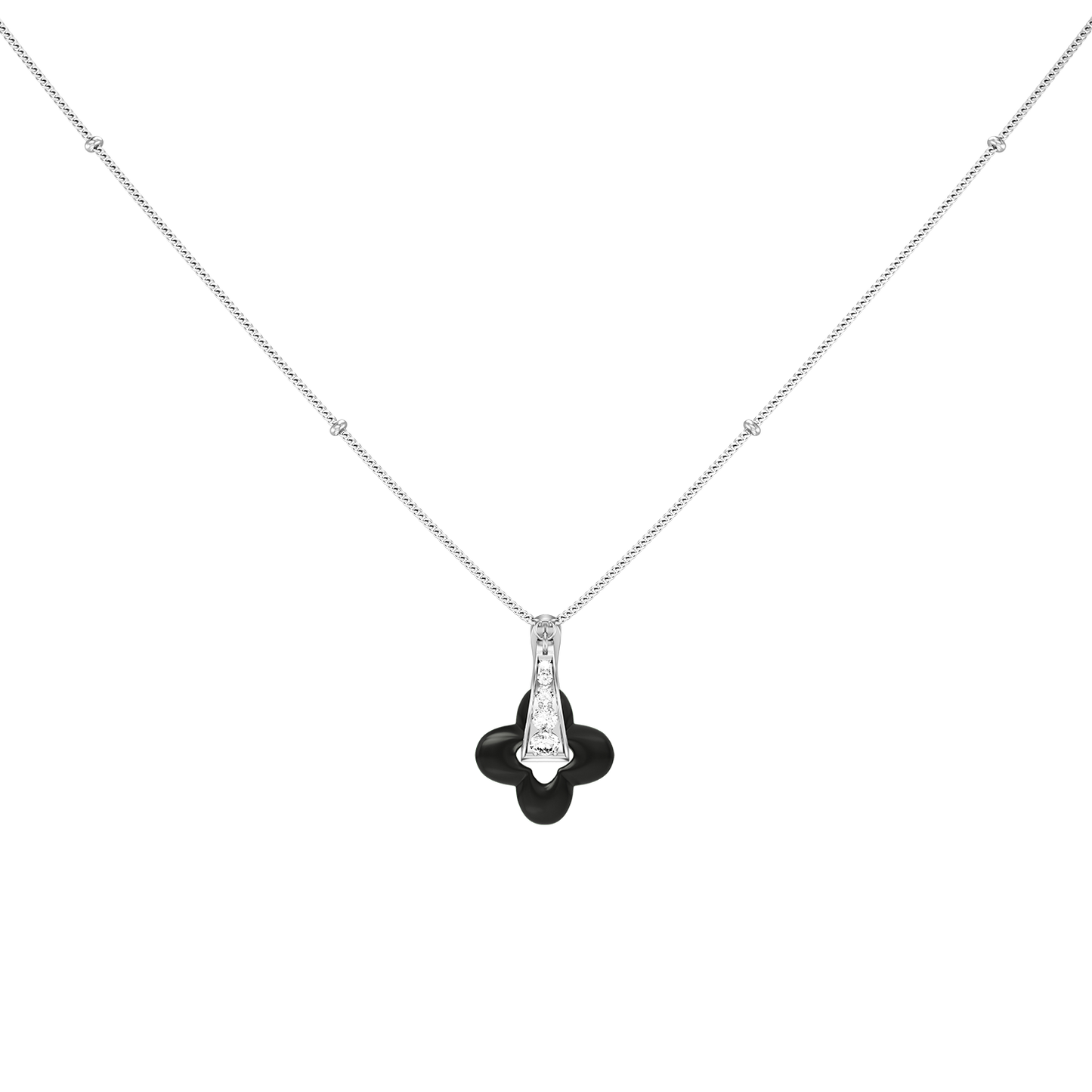 Silver Clover Necklace