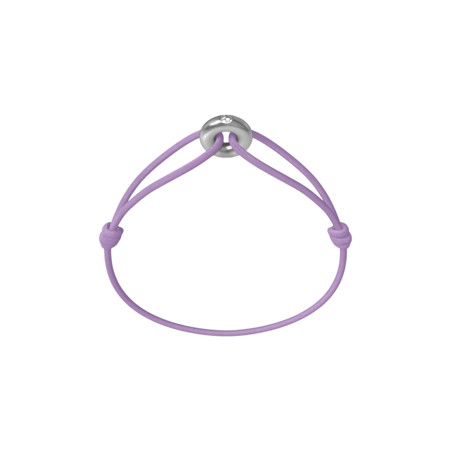 Mini Silver Soho Diamond Cord Bracelet