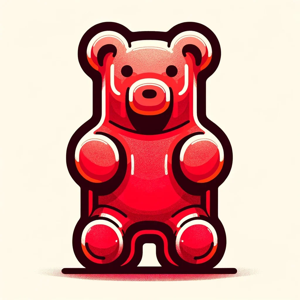 Simple Gummy Bear Canvas