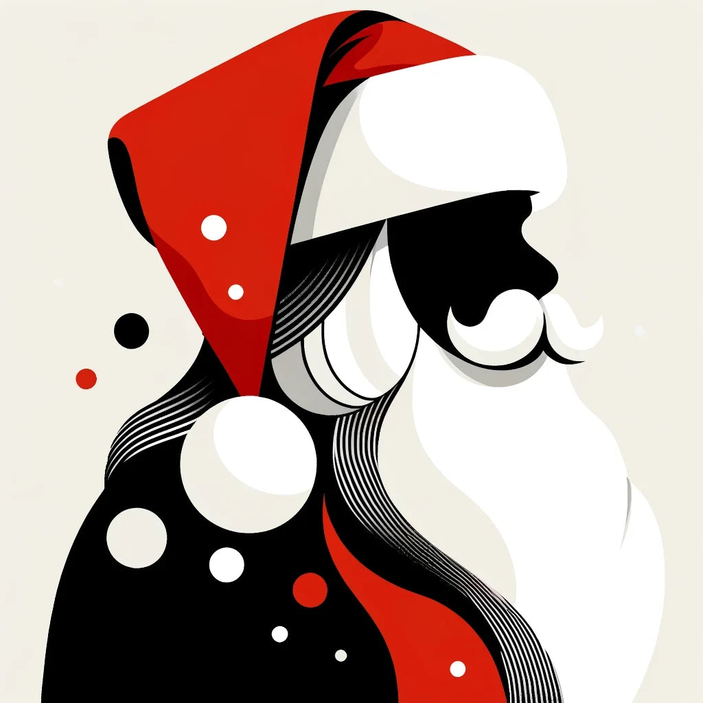 Simplified Santa Cotton Cushion