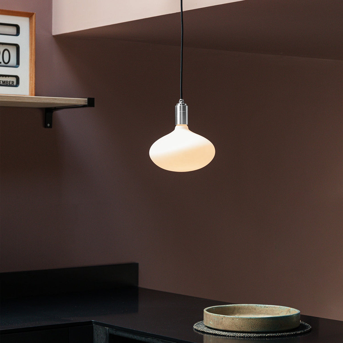Oval II Pendant Light in Stainless Steel