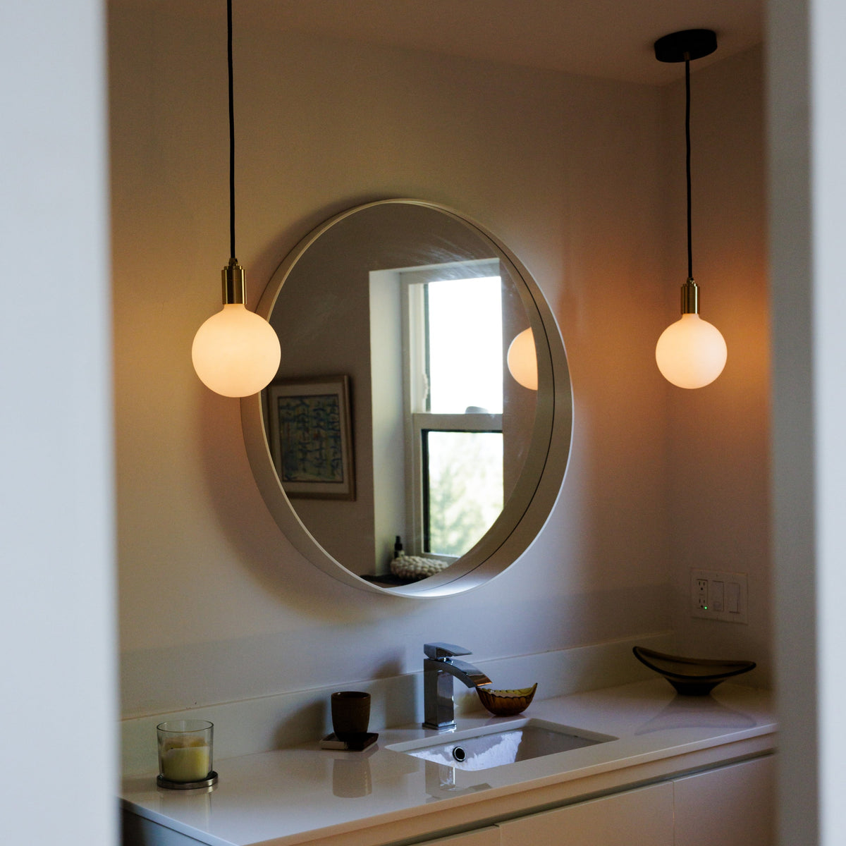 Sphere IV Pendant Light in Brass