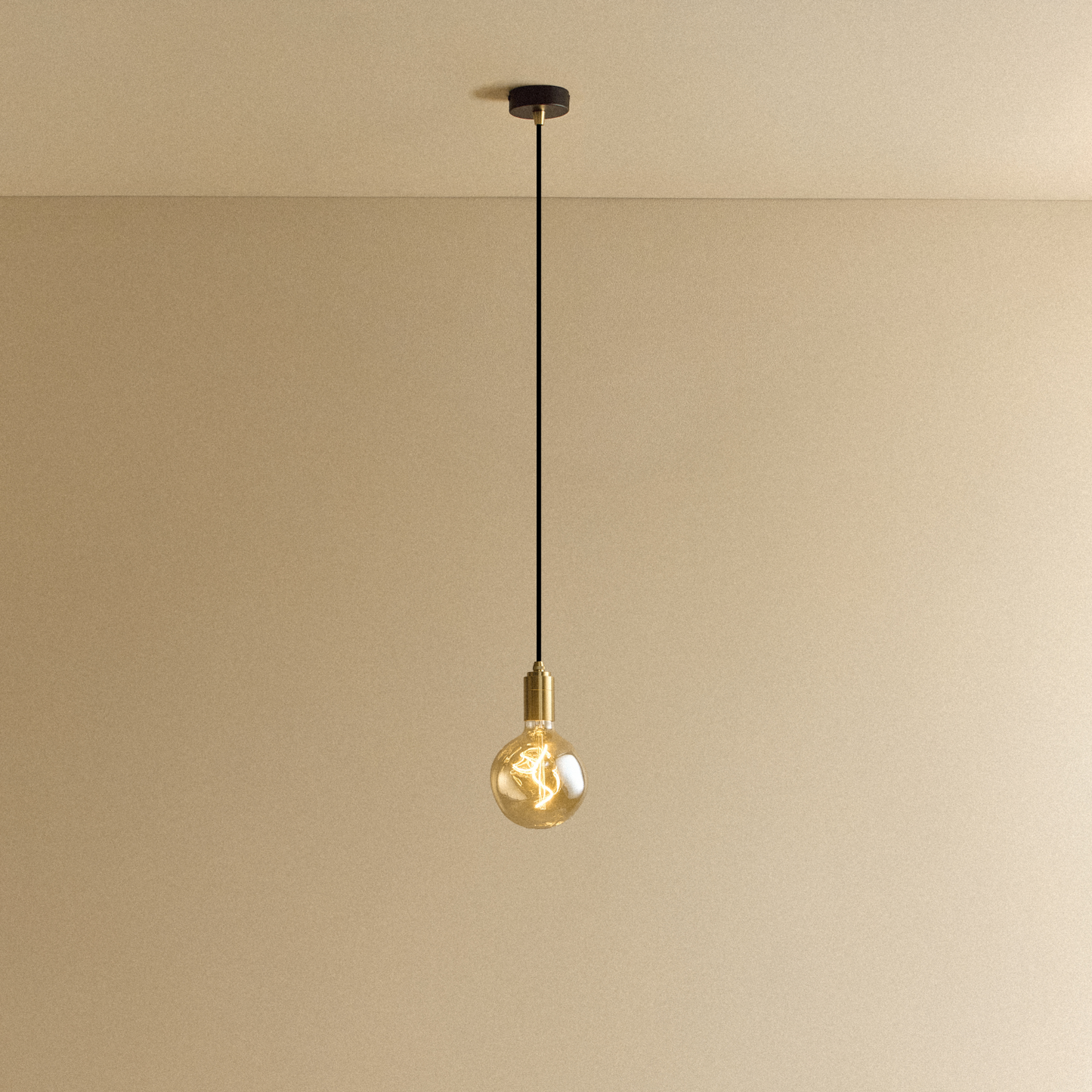 Voronoi I Pendant Light in Brass
