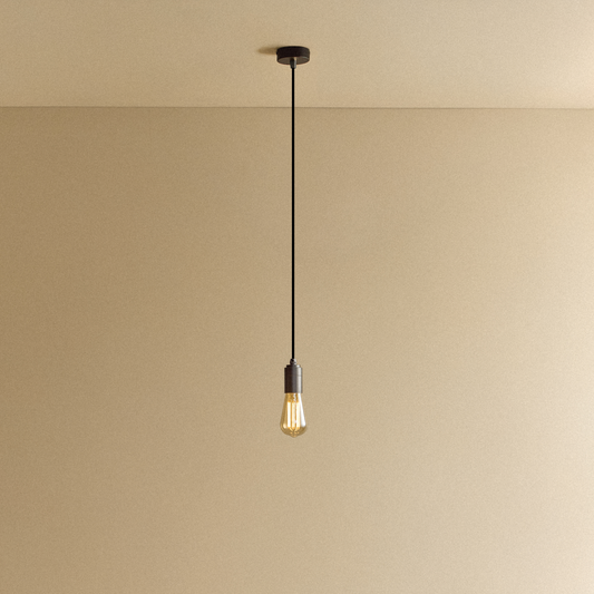 Squirrel Cage Pendant Light in Graphite