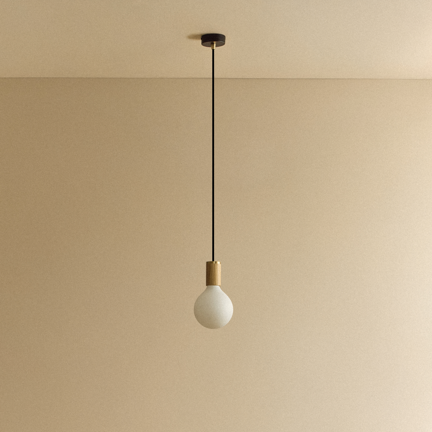 Porcelain III Pendant Light in Oak
