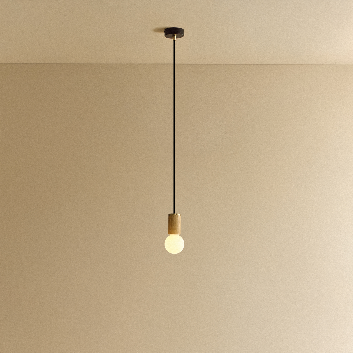 Sphere II Pendant Light in Oak
