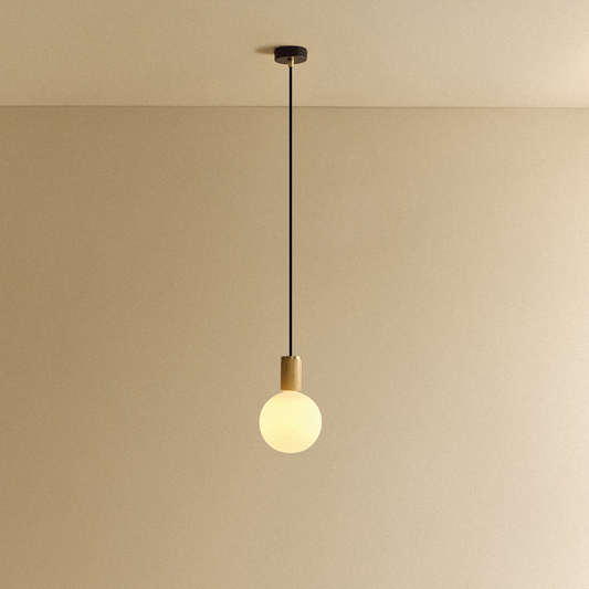 Sphere IV Pendant Light in Oak