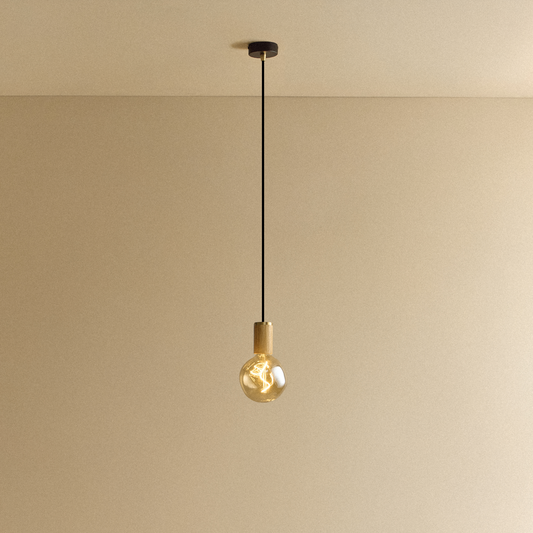 Voronoi I Pendant Light in Oak