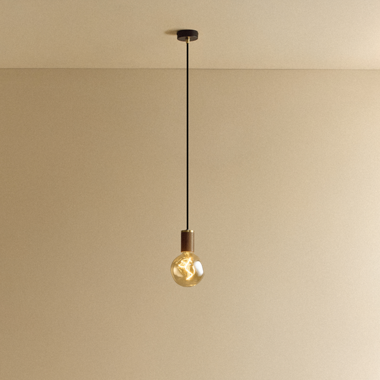 Voronoi I Pendant Light in Walnut
