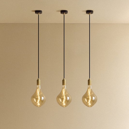 Voronoi II Pendant Light in Brass - Set of 3
