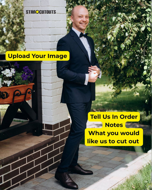 SCCUST1 - Upload Your Image & We Print It - Custom Cardboard Cut Out Standard Maximum Height 6ft 4in