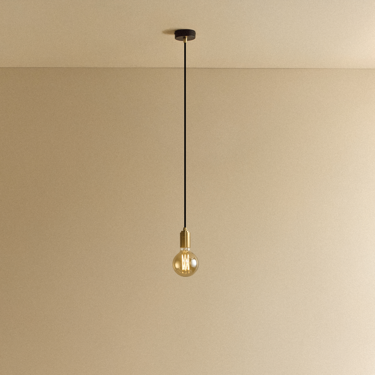 Elva Pendant Light Tinted in Brass