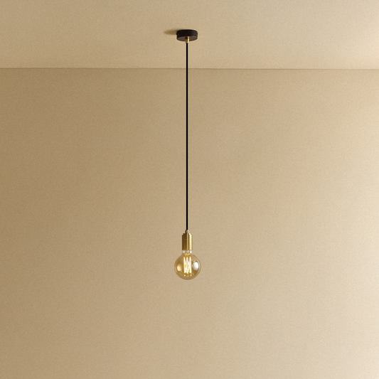 Elva Pendant Light Tinted in Brass
