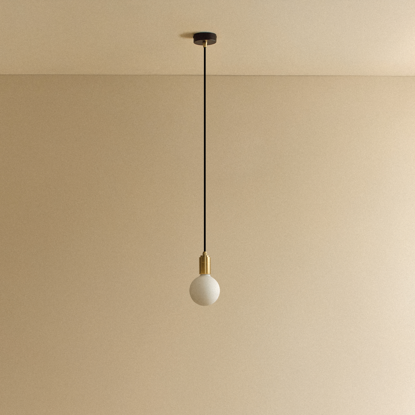 Porcelain II Pendant Light in Brass