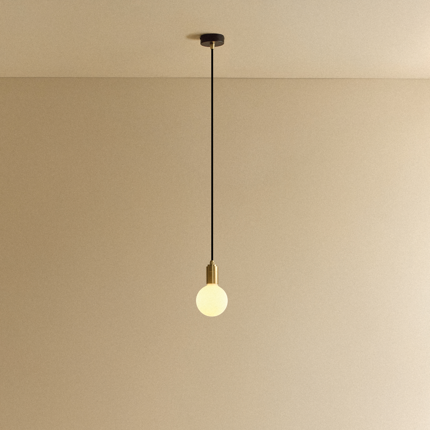 Porcelain II Pendant Light in Brass