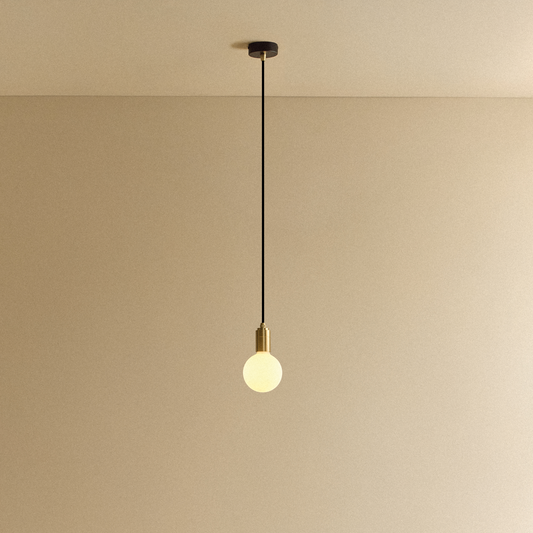 Porcelain II Pendant Light in Brass