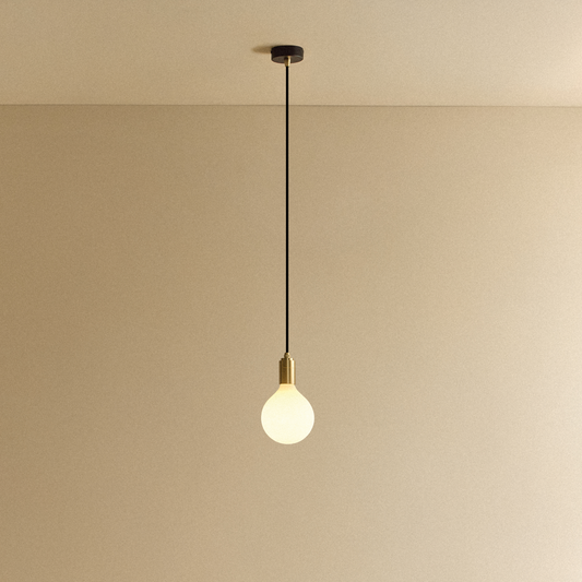 Porcelain III Pendant Light in Brass
