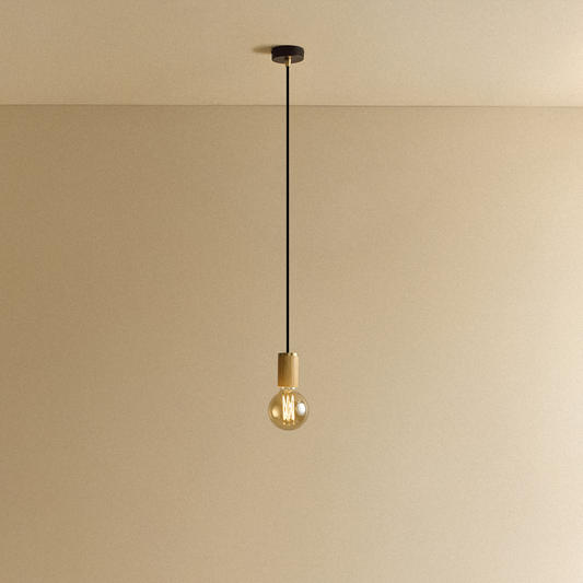 Elva Pendant Light Tinted in Oak