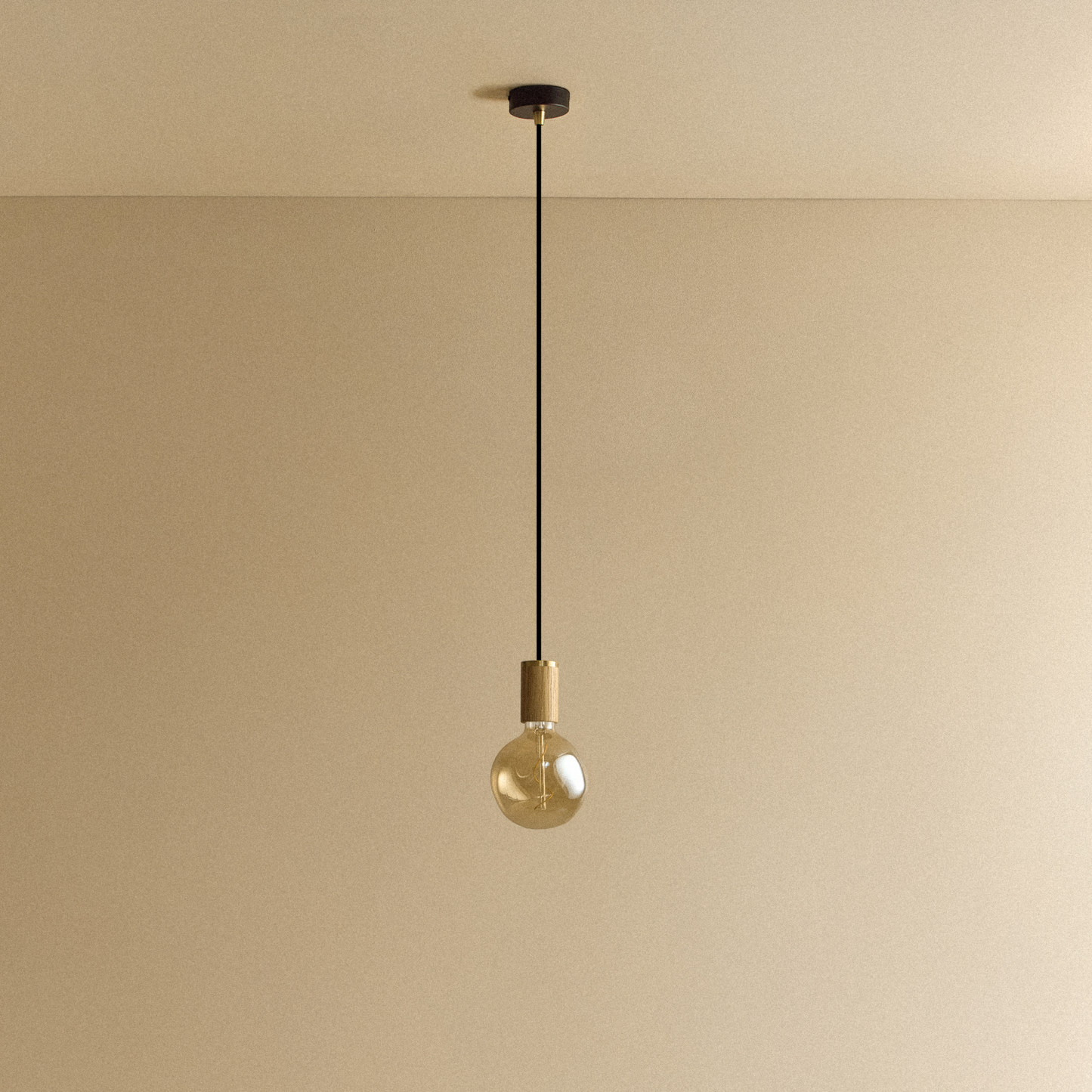 Voronoi I Pendant Light in Oak