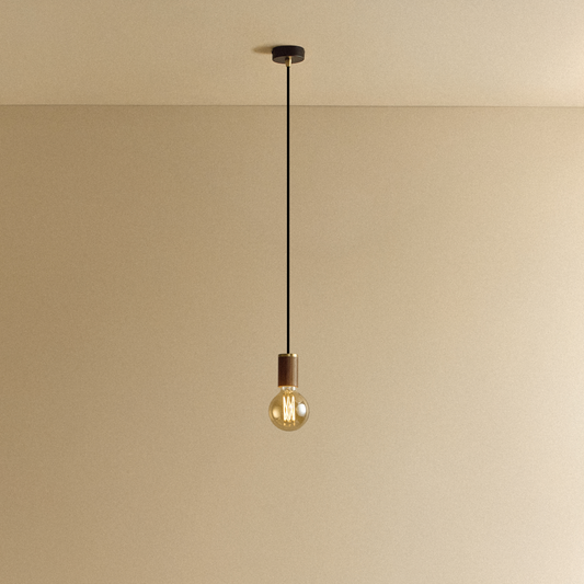 Elva Pendant Light Tinted in Walnut
