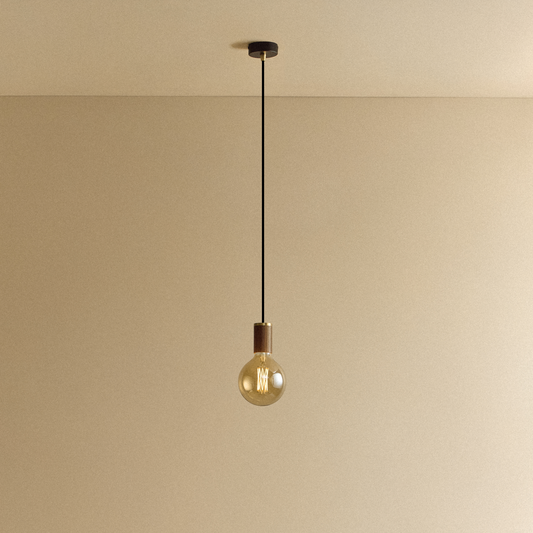 Gaia Pendant Light in Walnut