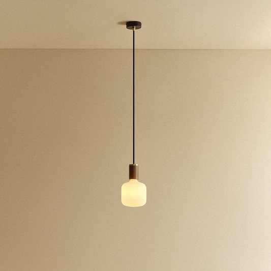 Oblo Pendant Light in Walnut