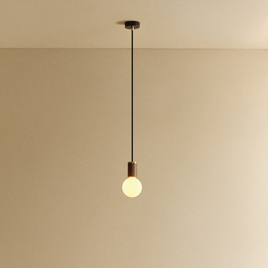 Porcelain II Pendant Light in Walnut