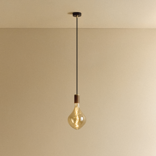 Voronoi II Pendant Light in Walnut