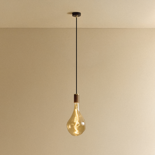 Voronoi III Pendant Light in Walnut