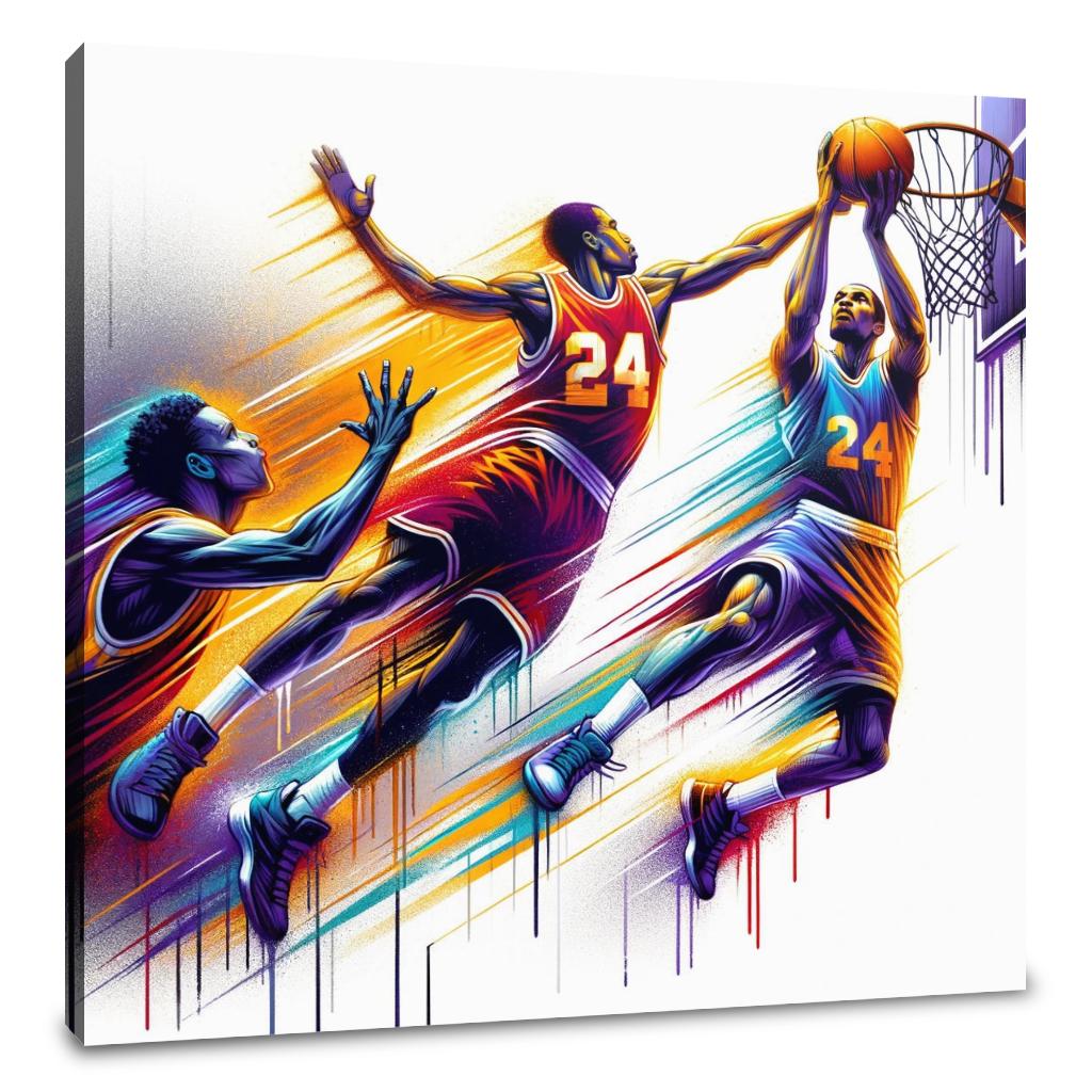 Courtside Clash Canvas