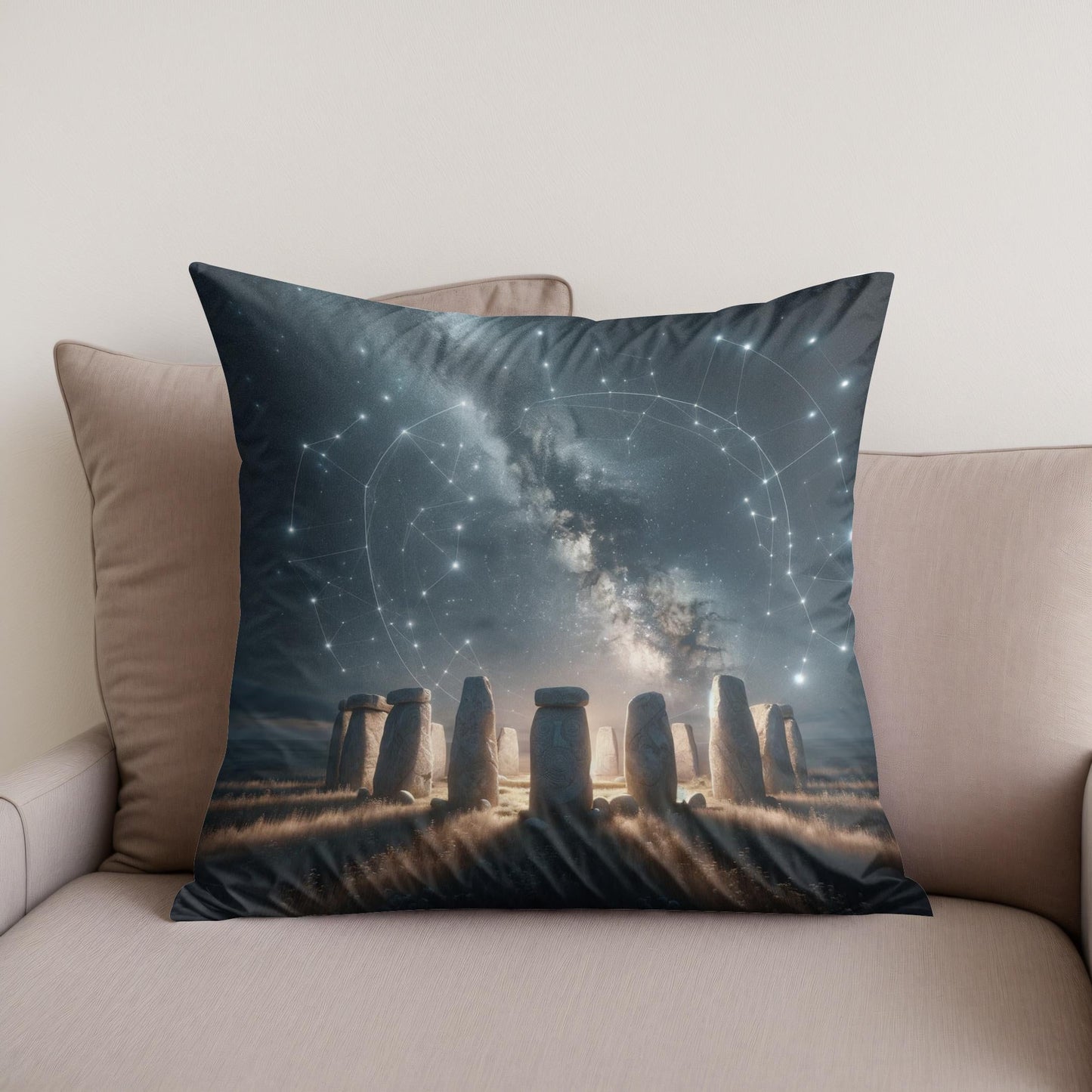 Celestial Stones Cotton Cushion