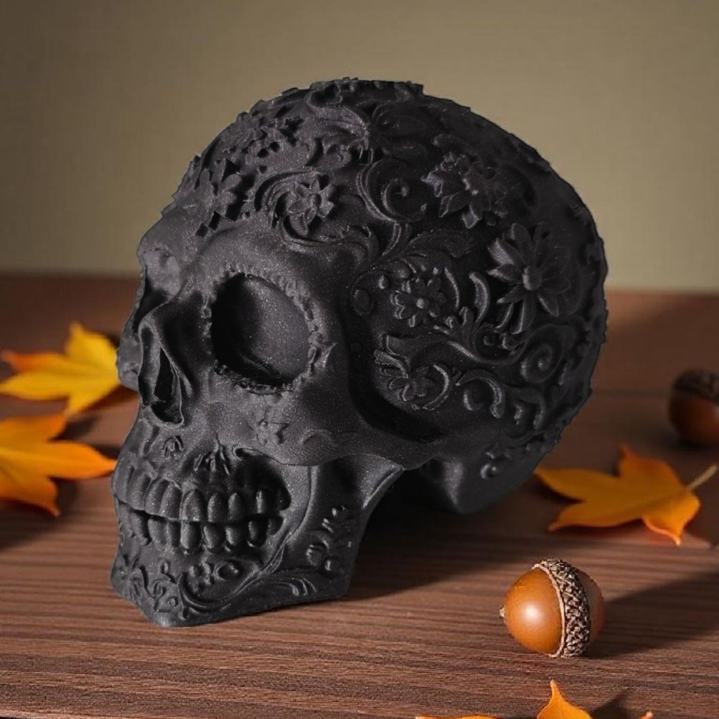 Mexican Ornament Skull – Intricate Day of the Dead Inspired Decoration | Gothic & Halloween Home Decor