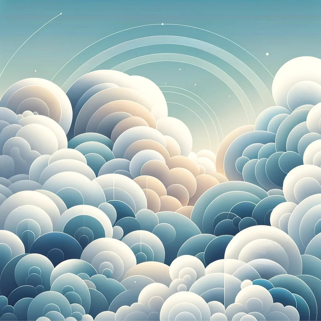 Sky Geometry Tranquility Canvas